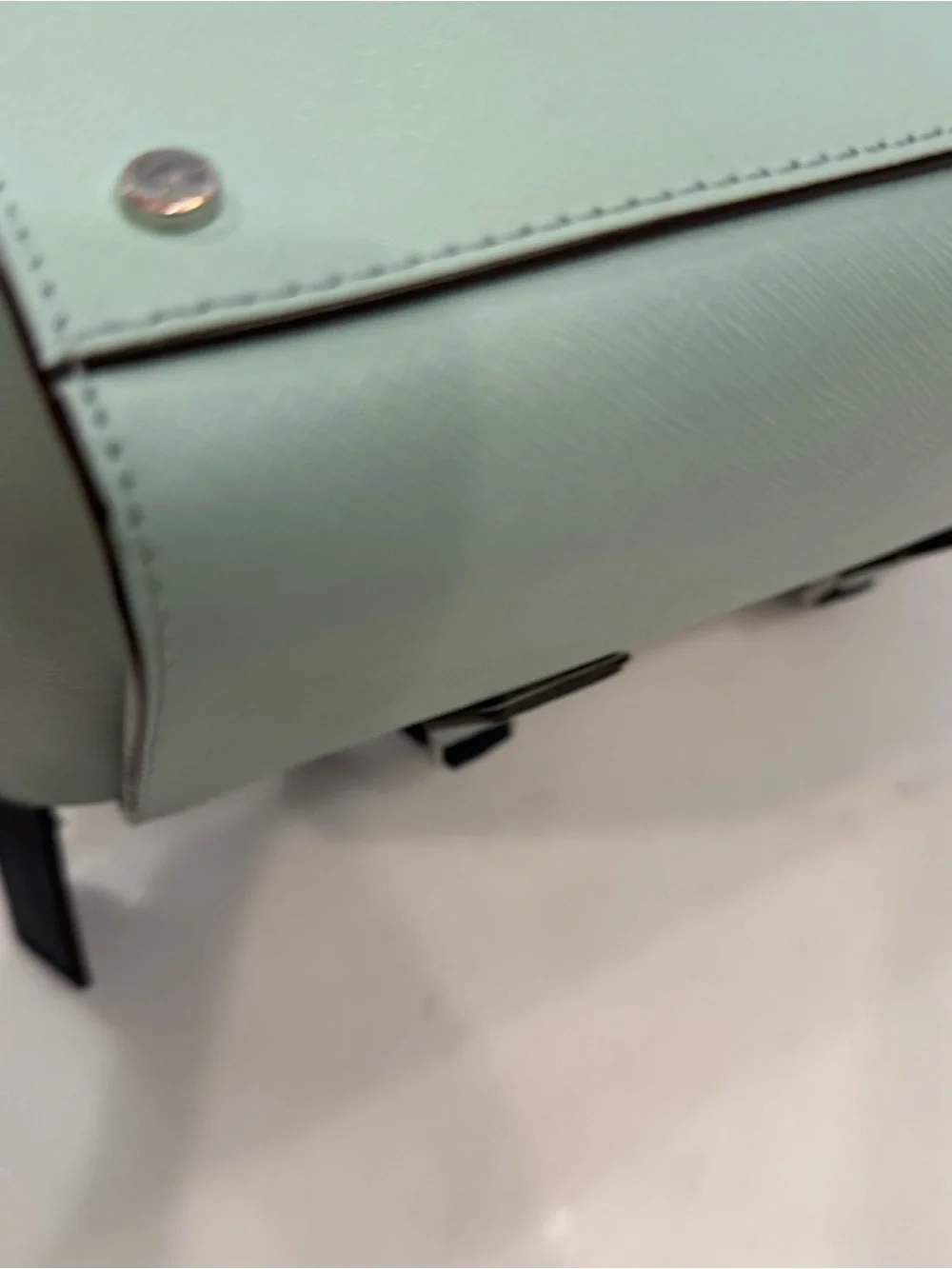 Kate Spade Cameron Medium Satchel/crossbody Pale Green, White & Navy Accents NEW